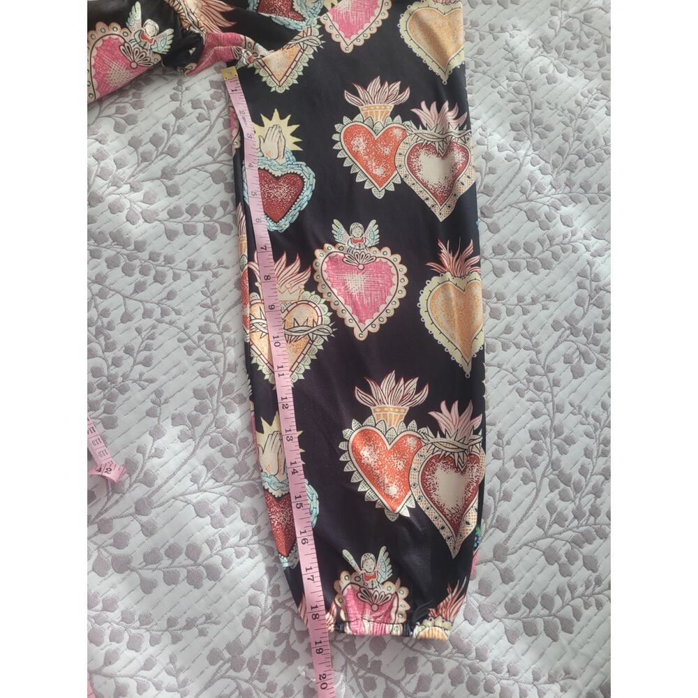 NWOT Sacred Heart Graphic Long Sleeve Tiered Maxi Dress Black 3XL Boho. - Picture 7 of 10